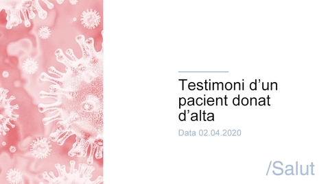 Miniatura para Testimoni d’un pacient donat d’alta