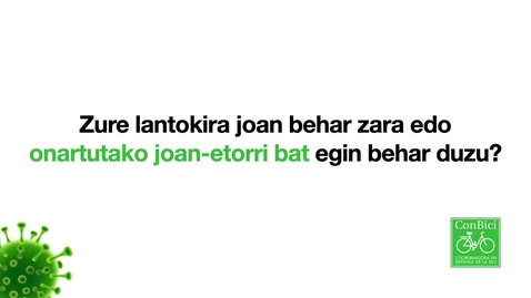 Miniatura para la entrada Con Bici COVID19 Euskera