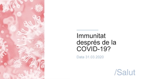 Miniatura para la entrada Immunitat després de la COVID-19
