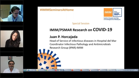 Miniatura para la entrada IMIM Seminars at Home   Special Session  IMIM PSMAR Research on COVID 19