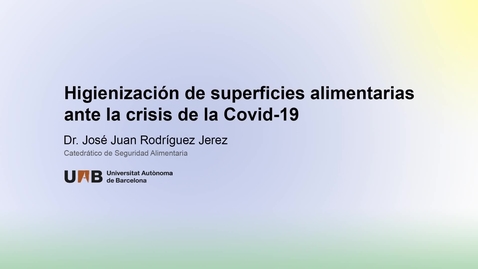 Miniatura para la entrada Higienización de superficies alimentarias ante la COVID-19