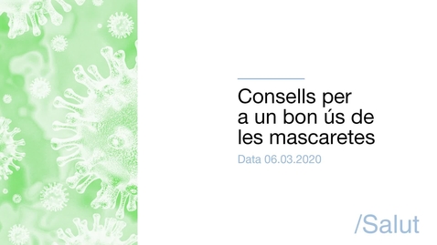 Miniatura para Consells per a un bon ús de les mascaretes