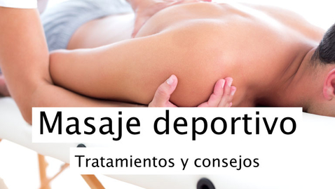 Miniatura para Masaje deportivo