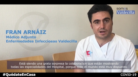 Miniatura para Médicos de Valdecilla COVID dan la bienvenida compañeros de otras especialidades