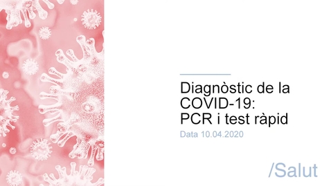 Miniatura para la entrada Diagnòstic de la COVID-19 - PCR i test ràpid