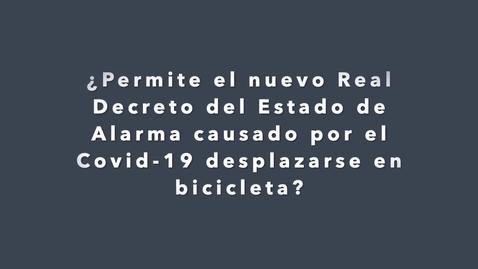 Miniatura para la entrada Ciclistas responsables también con el  COVID-19 - Raffa.