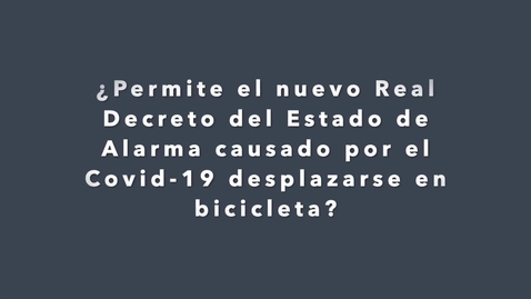 Miniatura para Ciclistas responsables también con el  COVID-19 - Raffa.