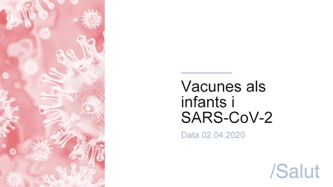 Miniatura para la entrada Vacunes als infants i SARS-CoV-2