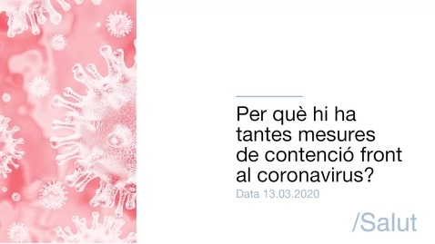 Miniatura para Per què hi ha tantes mesures de contenció front al coronavirus