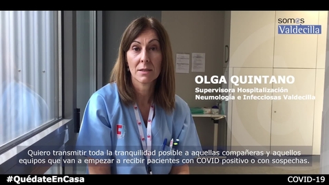 Miniatura para Olga Quintano - 'En esos momentos lo importante es conocer los protocolos y hacer equipo'