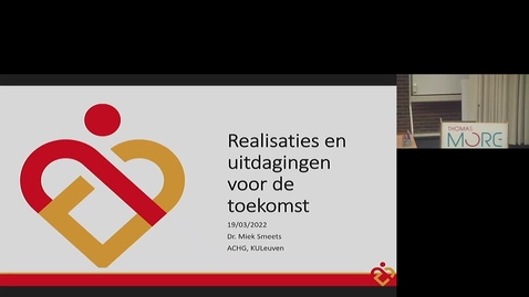 Miniatuur voor Heart2Heart_220319_realisaties en uitdagingen voor de toekomst_Dr. Miek Smeets
