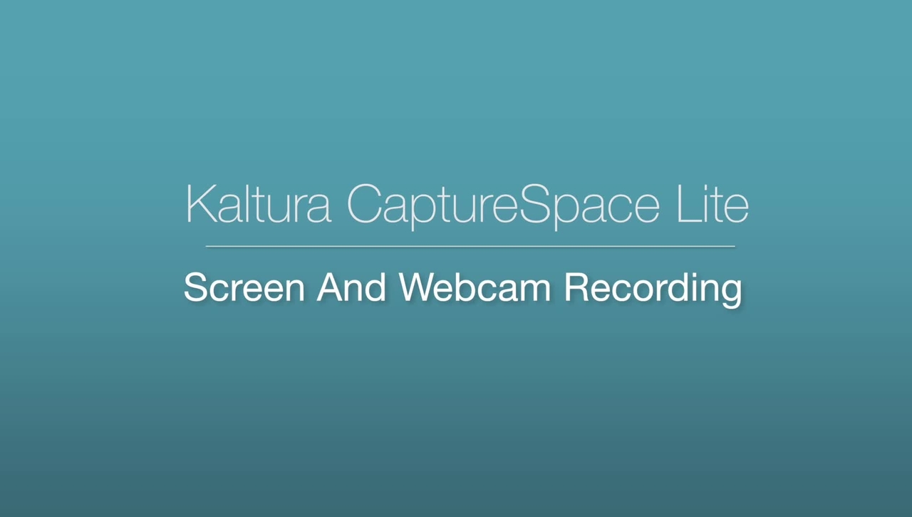 CaptureSpace Lite - Screen and Webcam Recording