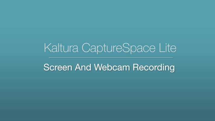 CaptureSpace Lite - Screen and Webcam Recording