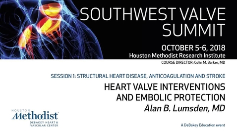 Thumbnail for entry Heart Valve Interventions and Embolic Protection