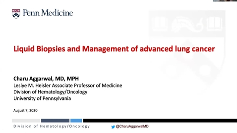Thumbnail for Houston Methodist Cancer Symposium - 8th Annual 08.07.20 (Charu Aggarwal,  MD, MPH.)