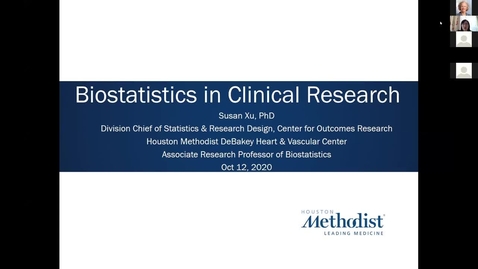 Thumbnail for entry 05 Key Elements in Clinical Research: Biostatistics in Clinical Research 10.12.20
