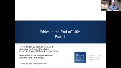 Thumbnail for Education Series 36: 04.11.25 - Ethics at the End of Life: Part II