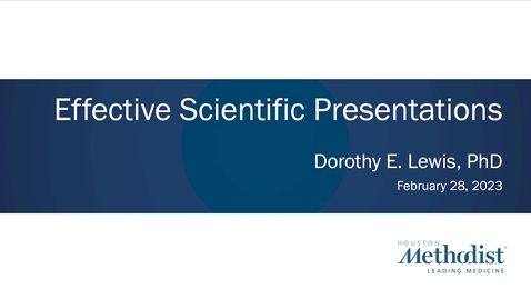 Thumbnail for 2.28.23 Effective Oral Presentations