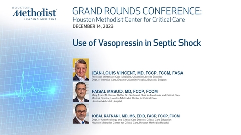 Thumbnail for 12.14.23 Center for Critical Care Grand Rounds Livestreams