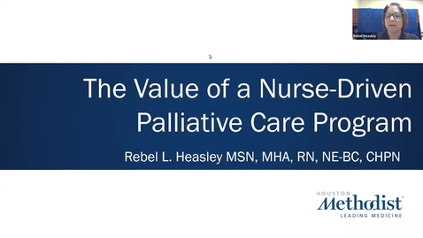 Thumbnail for entry The Value of a Nurse-Driven Palliative Care Program - 11.16.21