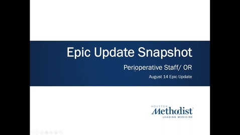 Thumbnail for entry Perioperative Snapshot Recordin