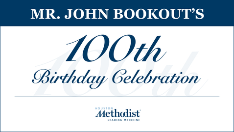 Thumbnail for 1/25/2023 Mr. Bookout’s 100th Birthday Celebration