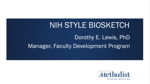 Thumbnail for NIH Biosketch/CV 08.17.21