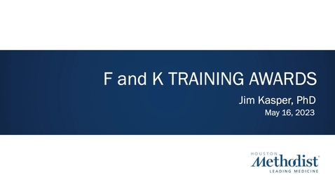 Thumbnail for entry 05.16.2023 F and K Training Awards