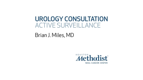 Thumbnail for entry What does active surveillance mean for prostate cancer patients?