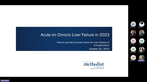 Thumbnail for entry Liver CE Series_ Acute on Chronic Liver Failure in 2023-20231025_170047-Meeting Recording