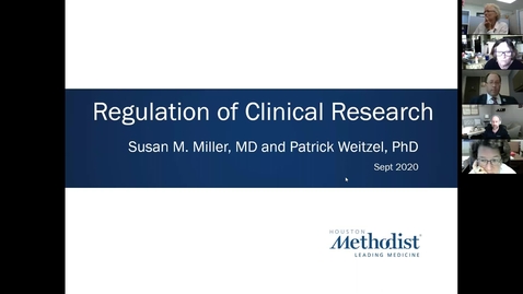 Thumbnail for entry 03 Key Elements of Clinical Research: Regulation of Clinical Research 09.28.20