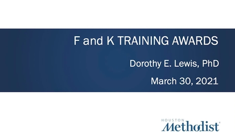 Thumbnail for entry F &amp; K Training Awards 3.30.21