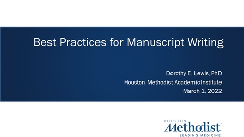 Thumbnail for Manuscript Preparation Lecture 03.01.22