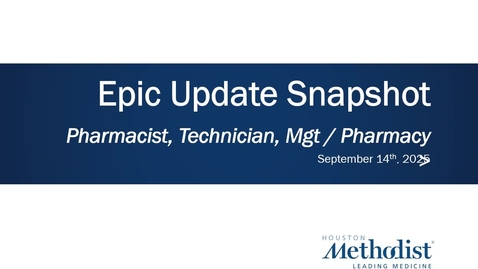Thumbnail for Epic Update Snapshot - Sept 14th 2025