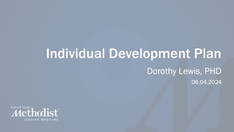 Thumbnail for 06.04.24 Individual Development Plan