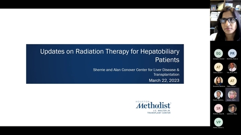 Thumbnail for entry Liver CE Series_ Updates on Radiation Therapy for Hepatobiliary Patients-20230322_170013-Meeting Recording