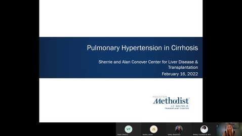 Thumbnail for entry Liver Center CE Series_ Pulmonary Hypertension in Cirrhosis-20220216_170015-Meeting Recording