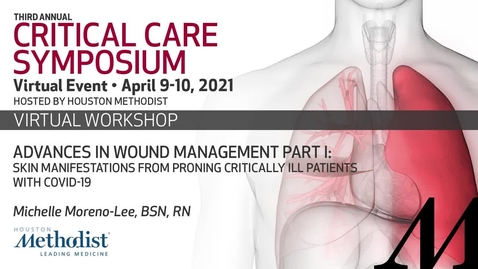 Thumbnail for Advances in Wound Management Pt 1 - Skin Manifestations from Proning