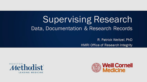 Thumbnail for entry Supervising Research Data 05.17.22