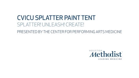 Thumbnail for CVICU Splatter Paint Tent