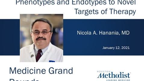 Thumbnail for A Fresh Look at Asthma with Nicola Hanania, MD 01.12.21