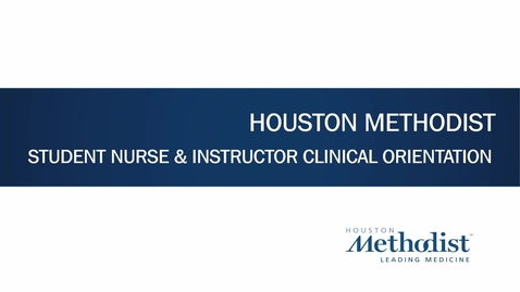 Thumbnail for Nursing Orientation for Clinical Instructors and Students