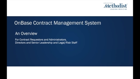 Thumbnail for OnBase Overview Module 1