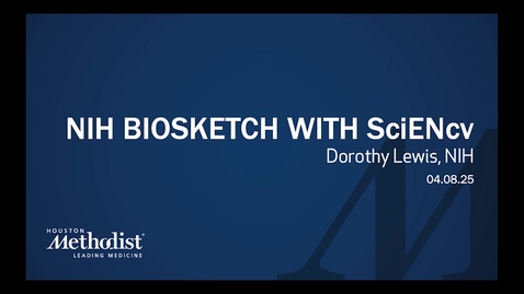 Thumbnail for 04.08.25 NIH Biosketch with SciENcv
