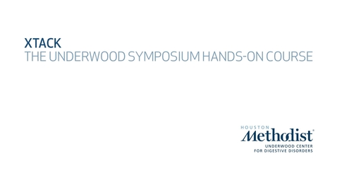 Thumbnail for entry The Underwood Symposium Hands-On Course: Xtack – Dr. Thomas. McCarty