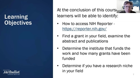 Thumbnail for How to Use NIH RePORTER-10.15.24