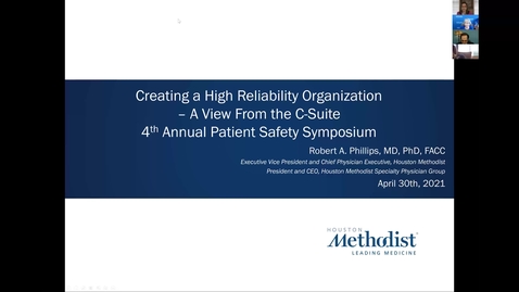 Thumbnail for entry Creating a High Reliability Organization - Robert A. Phillips, MD, PhD