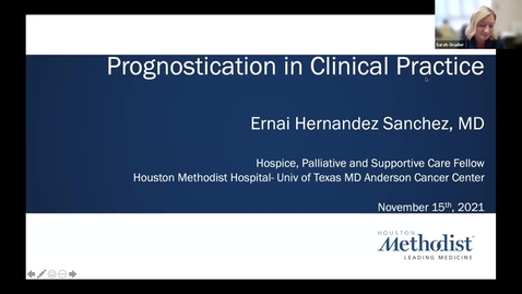 Thumbnail for entry Prognostication in Clinical Practice - 11.15.21