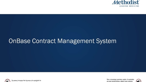 Thumbnail for entry OnBase Contract Management System