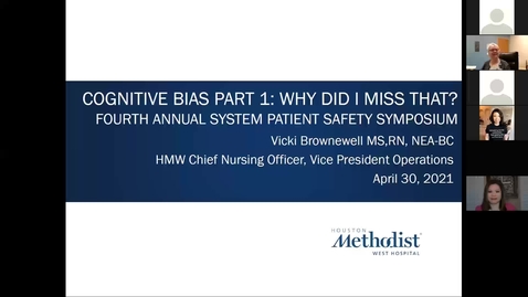 Thumbnail for entry Cognitive Bias: Why did I Miss That? - Vicki Brownewell, MS, RN